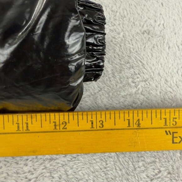 Moncler Size 6 US Kids Black Puffer Jacket with Fur Hood w/Flaws - Picture 15 of 16